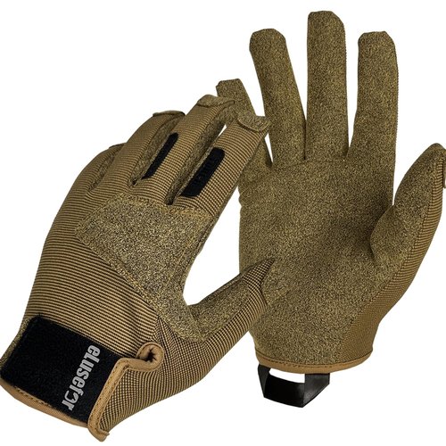 eLusefor Advanced Tactile Shooting Glove: Patented Wrap-Fingers Design, 360° Touchscreen Freedom, Customizable Badge