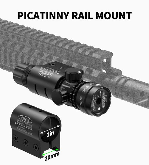 Feyachi Green Laser Sight with Picatinny Rail Mount - Include Barrel Mount Cable Switch