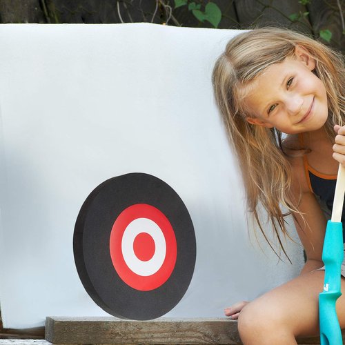 Sumind Round EVA Foam Arrow Target Portable Archery Arrow Moving Hunting Practice Target Lightweight Crossbow Shooting Practice Accessories for Backyard Indoor Outdoor