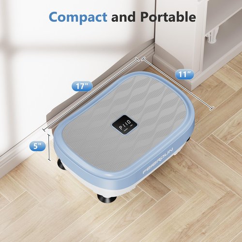 FEIERDUN Vibration Plate Exercise Machine, Whole Body Workout Vibrate Fitness Platform, 9 Modes Vibration Plate for Lymphatic Drainage Weight Loss Shaping Toning Wellness Home Gyms Workout