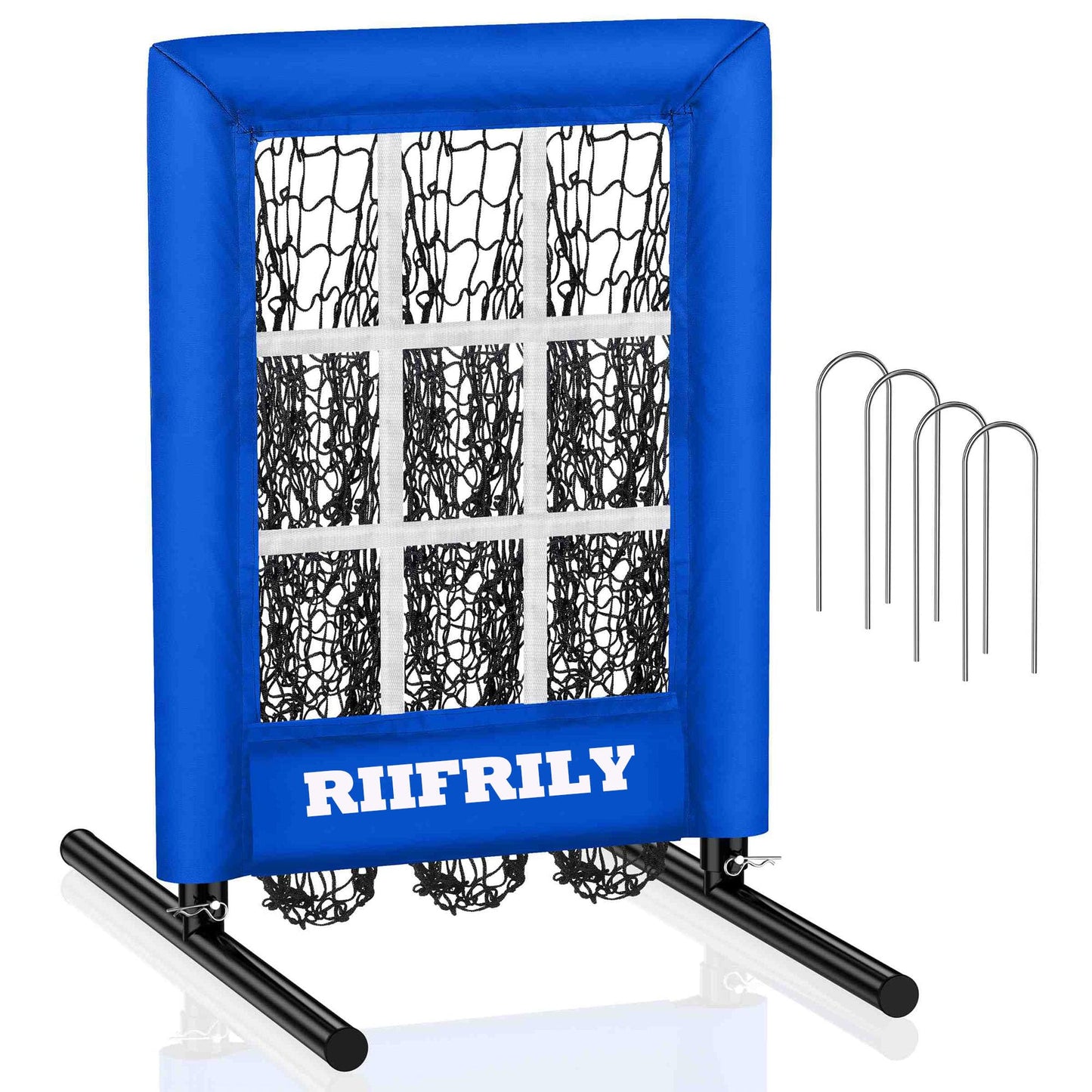 RIIFRILY 9 Hole Baseball Pitching Net with Pitching Target Pockets