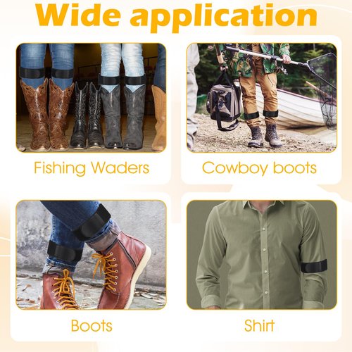 Ymapinc Adjustable Boot Bands，2 Pcs Cowboy Boot Straps for Cowboy Boots Elastic Ankle Straps for Riding Climbing Fishing Outdoor Sports, Leg Ankle Strap, Fastening Belt