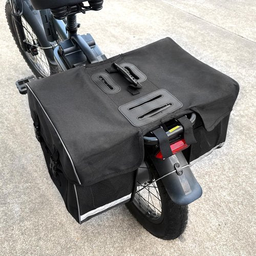Wildeway SummitX/FW11-3.0 Electric Bike rear Rack Bag Bike Trunk Bag Waterproof, Bicycle Pannier Bag Cycling Rear Seat Storage Bag, Bike Bag for Rear Carrier for Cycling Trips