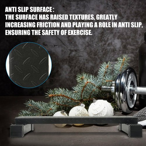 EVERYMATE Steel Calf Raise Block, Standing Calf Raise Machine for Calf Stretching, Squat Foot Stretch, Anti-Slip Solid Calf Platform, Upgraded Calf Raise Bar for Home Gym Workouts
