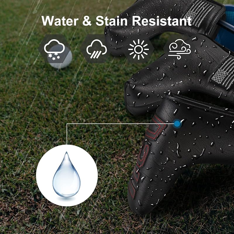 Golf Putter Head Cover Leather Magnetic Blade Headcover — Fits Most Brands