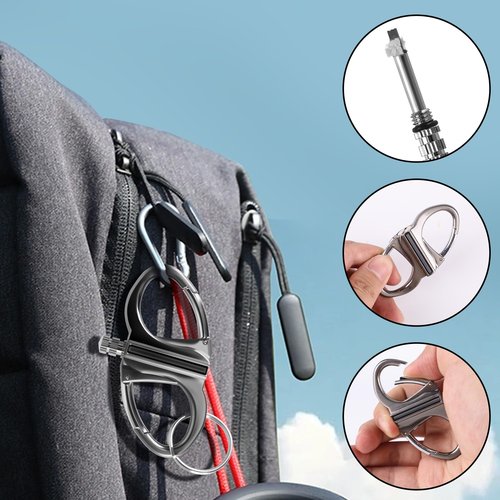 Keychain Lighter, Permanent Match Infinity Kerosene Refillable Lighter, Gift Outdoor Emergency Life Saving Equipment(2pc)