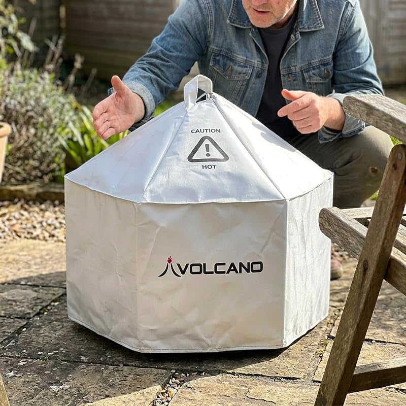Volcano Grill Lid – Heat-Resistant, Collapsible Cover for Baking, Smoking & Dutch Oven Cooking