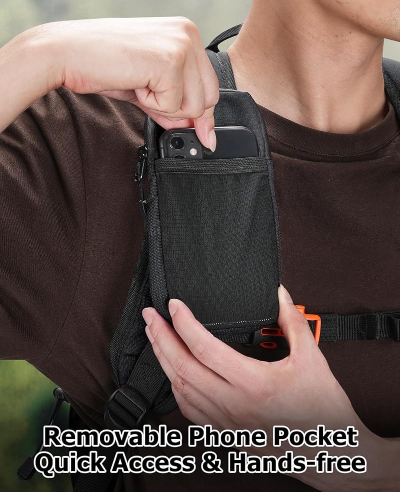 NOOLA 22L Hydration Backpack with 3L TPU Water Bladder - Black