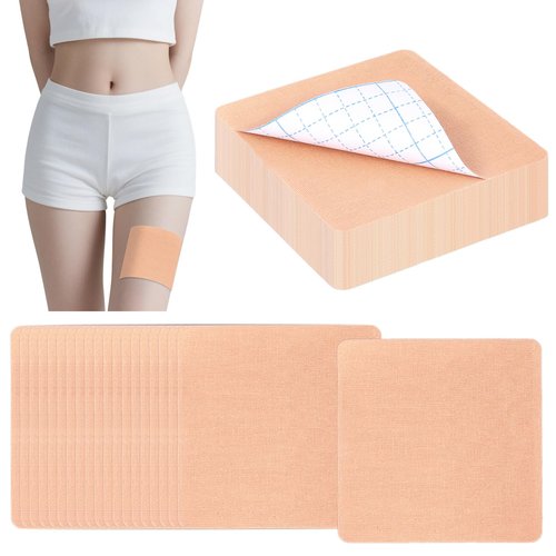 DANHMAO 100 Pcs Thigh Lift Tape Tape for Women Waterproof Tummy Lifting Body Tape Elastic Anti Chafing Friction Adhesive Strips Skin Lifting Inner Thigh Loose Skin Smooth Cellulite
