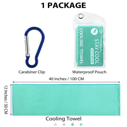 Cooling Towels - 4 Pack Gym Towels, Gym Towels for Working Out, Yoga Towel, Quick Dry Towel for Running, Camping, Fitness & More Activities
