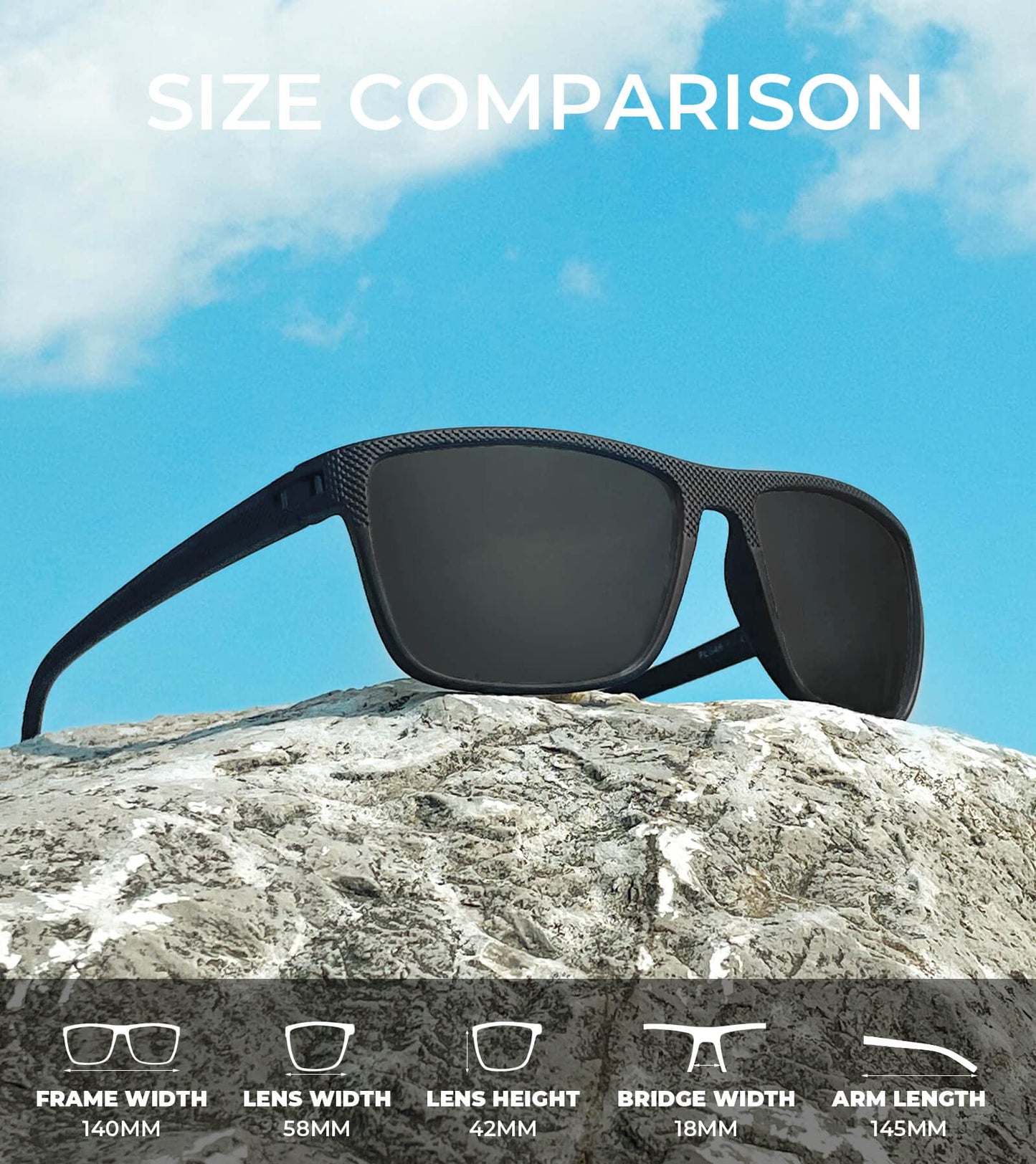 KALIYADI Sunglasses-Men Polarized-Sunglasses Mens Sunglasses: Sun Glasses Polarized UV Protection Unisex Driving Fishing Golf
