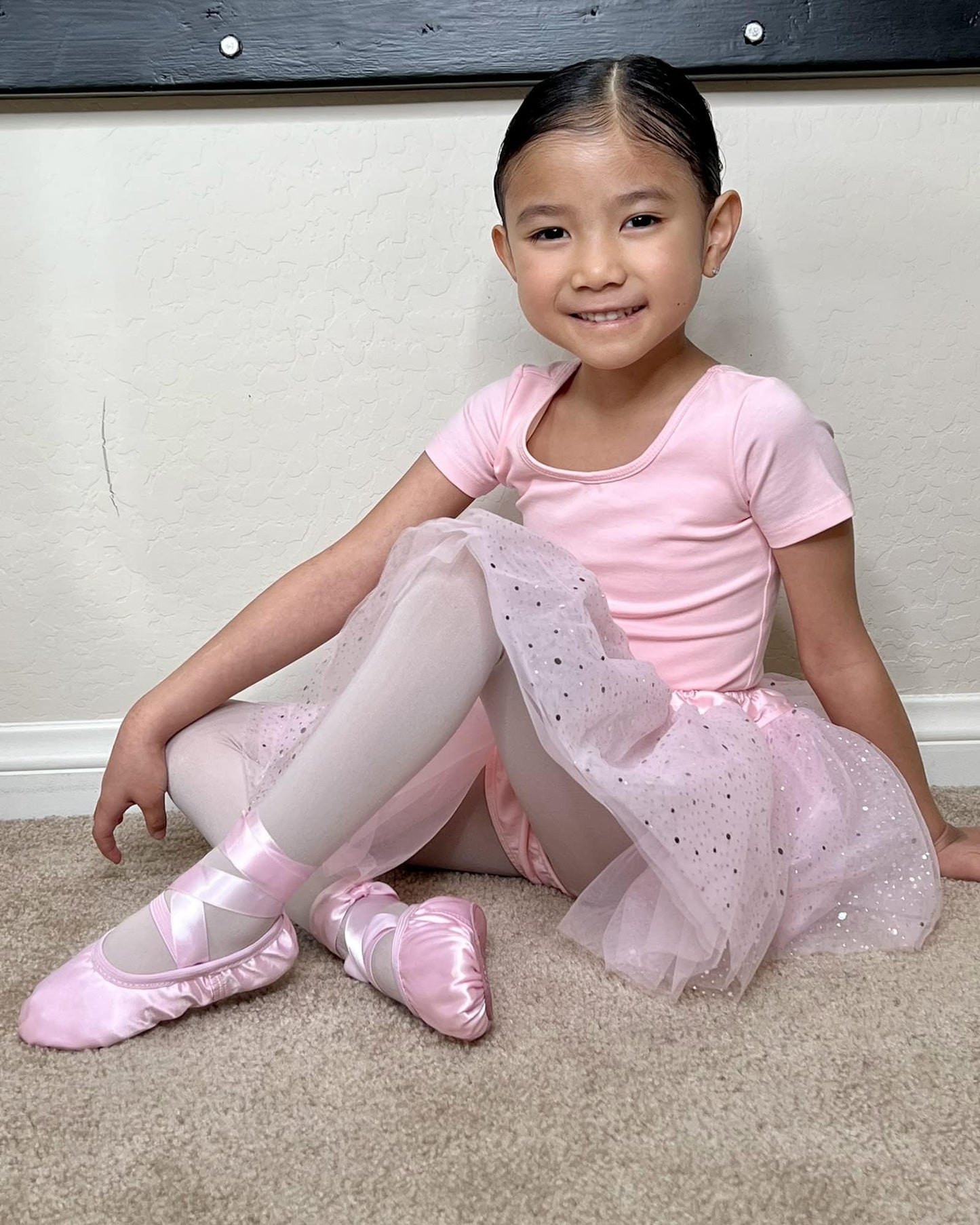 Stelle Girls' Ultra Soft Pro Dance Tight/Ballet Footed Tight(Toddler/Little Kid/Big Kid),BP+WT,XXS