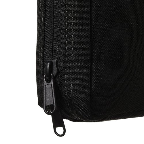 Allen Company Jackson Double Attaché Handgun Case, Fits All Auto Loaders and Revolvers, 2 Separate Internal Pockets, Front Zippered Pocket, 11.75 L x 7.5 H x 2 W inches, Black/Gray