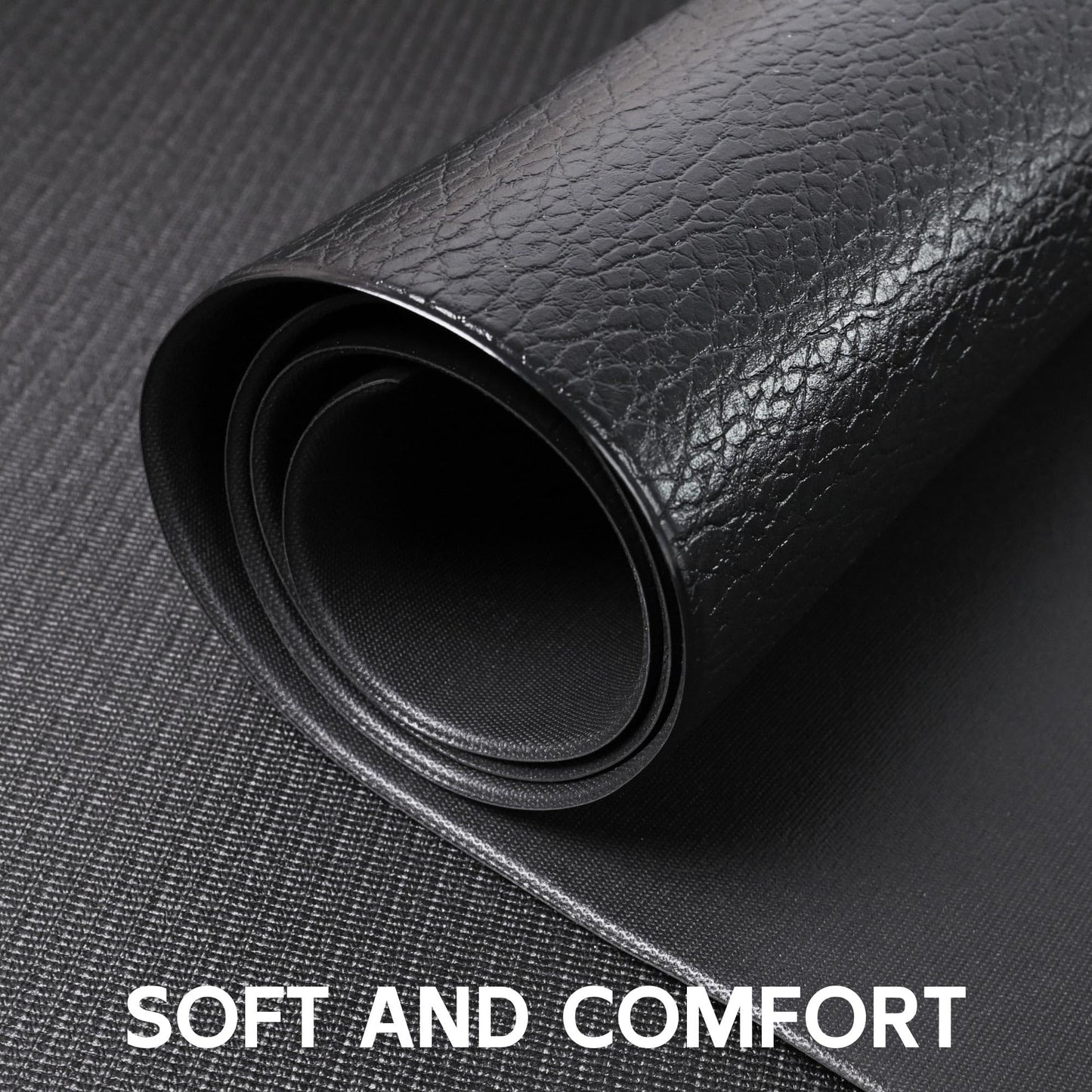 Cybstrax Exercise Equipment Mat for Bike, Treadmill, Elliptical, Yoga - 90" x 40" Non Slip Bike Trainer Mat for Stationary Spin Bike Indoor Outdoor, High Density Workout Floor Protector Mat