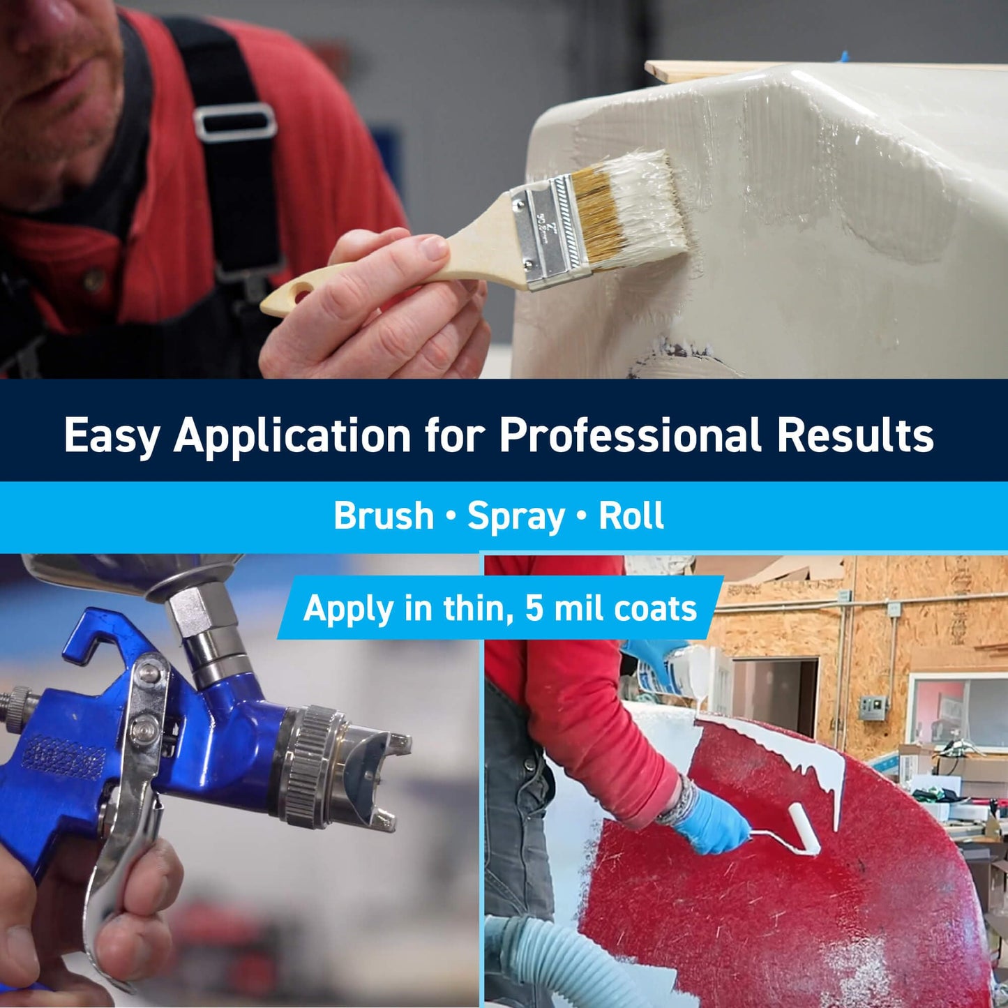 TotalBoat Marine Gelcoat for Boat Building, Repair and Composite Coatings (Neutral, Quart No Wax)