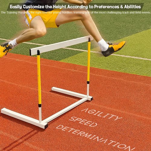Morimoe Adjustable Height Hurdle, Detachable Track and Field Equipment for Speed & Agility Training (1)