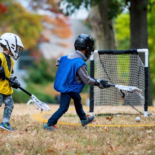 MR Portable Lacrosse Crease 18’, Men's Regulation Size Portable Lacrosse Crease, Official Size Portable Crease for Lacrosse with Carry Bag Included