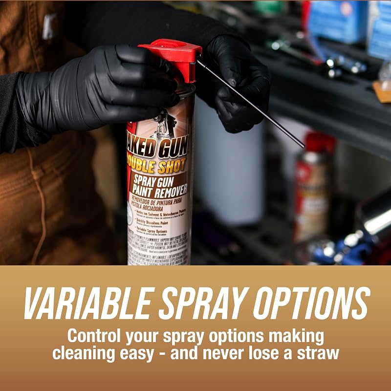 Naked Gun Paint Remover Spray for Spray Guns - 15 oz Aerosol with Extension Tube