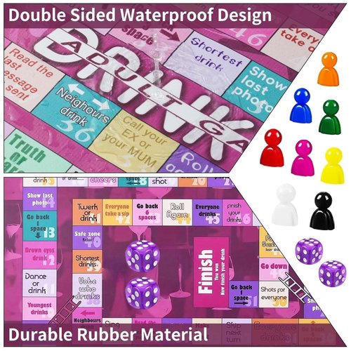 rytopt Drinking Games for Adults, Drunk Games, Adult Games for Game Night, Funny Party Interactive Drinking Games for Game Night, Birthday, Family Play, 2-8 Players