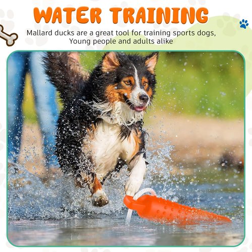 Blueweenly 3 Pcs Canvas Bumper Duck Dummy Bumper Dog Float Toys for Hunting Retriever Training Dog Retriever Outdoor Training Toy Hunting Duck Recognition Trainers