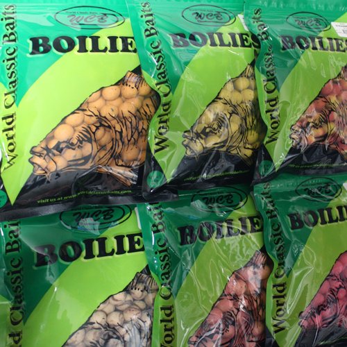 WCB Carp Baits High Protein Boilies 16 mm 1 lb Bag - Carp Fishing Bait - Ideal for Carp Fishing (Flavor: Sweet Corn)