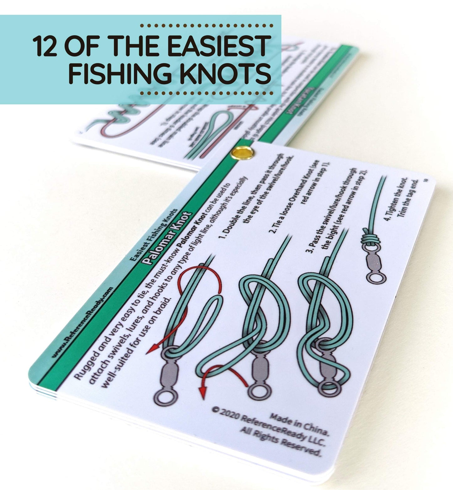 ReferenceReady Easiest Fishing Knots: Waterproof, Perfect for Beginners