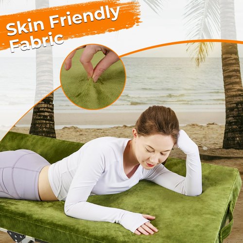 BDEUS Memory Foam Camping Mattress Pad 3inch Cot Size Waterproof Roll Up Bed Sleeping Mat for Adults Portable Roll Up Mattress for Travel Guest Floor Bed Cot Mattress for Car, Tent
