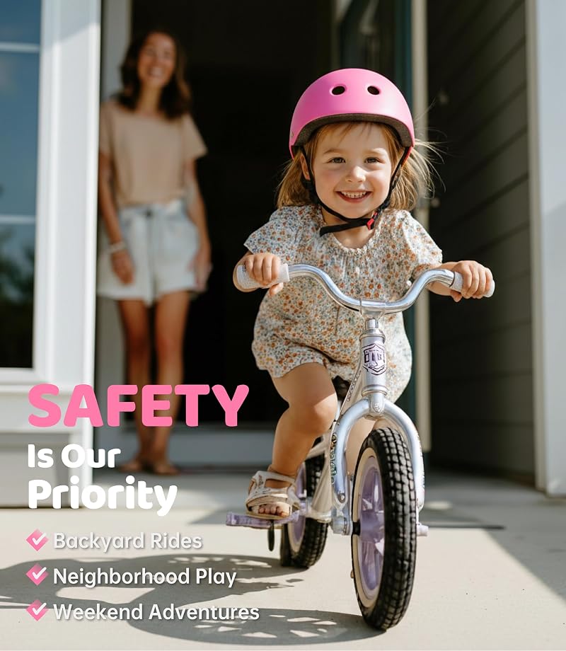 Girls in Wonderland Variation: Simply Kids Bike Helmet with DIY Stickers, CPSC & CE Certified