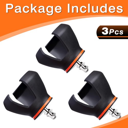 BIRDIEBLAST 3-Prong Golf Ball Grabber for End of Putter, 5PCS Premium Golf Ball Retriever for Putter,Golf Ball Picker Upper for Quick Installation (3)