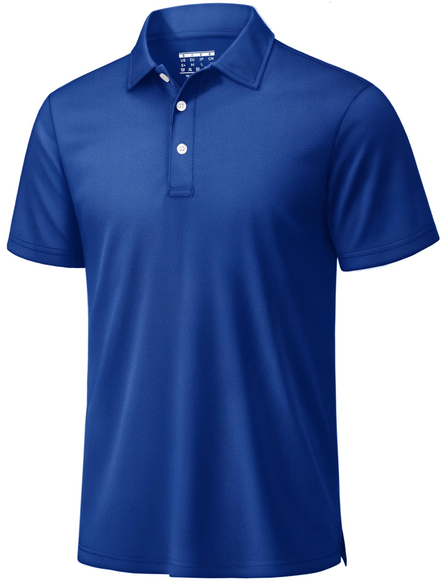 TACVASEN Mens Golf Shirt Dry Fit Mens Polo Shirts Short Sleeve Performance Golf Polos for Men with Collar Work Shirts Dark Blue, 3XL