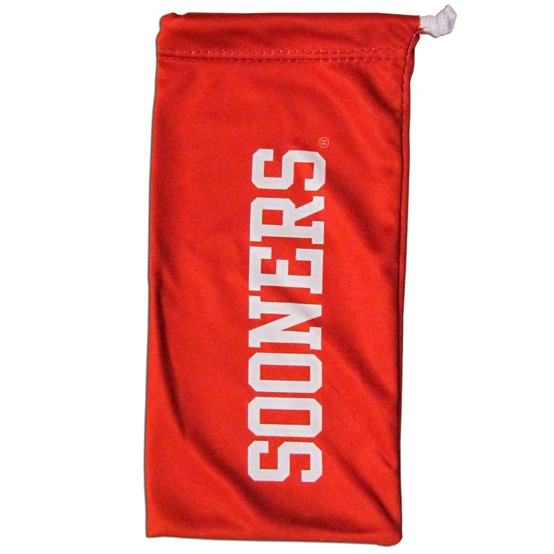 NCAA Eyewear Bag - Oklahoma Sooners Microfiber Glasses Case, Red, One Size