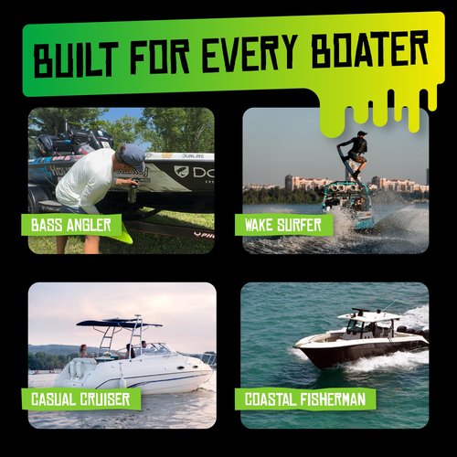 Boat Juice 2in1 Exterior Boat Cleaner & Protectant Spray | Water Spot Remover with SiO2 Ceramic Sealant | Pina Colada Scent | Marine Detailing & Boat Cleaning Supplies | Made in USA (32oz)