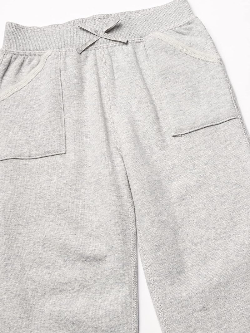 Nautica Girls Sensory-Friendly Fleece Sweatpants Grey Heather 12-14
