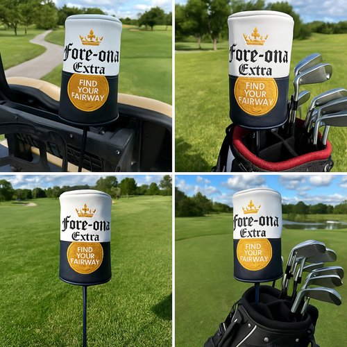 HahaHome Funny Golf Club Head Cover for Men and Women – Hilarious Driver Cover – Unique Golf Gift for Dad, Husband, or Friend