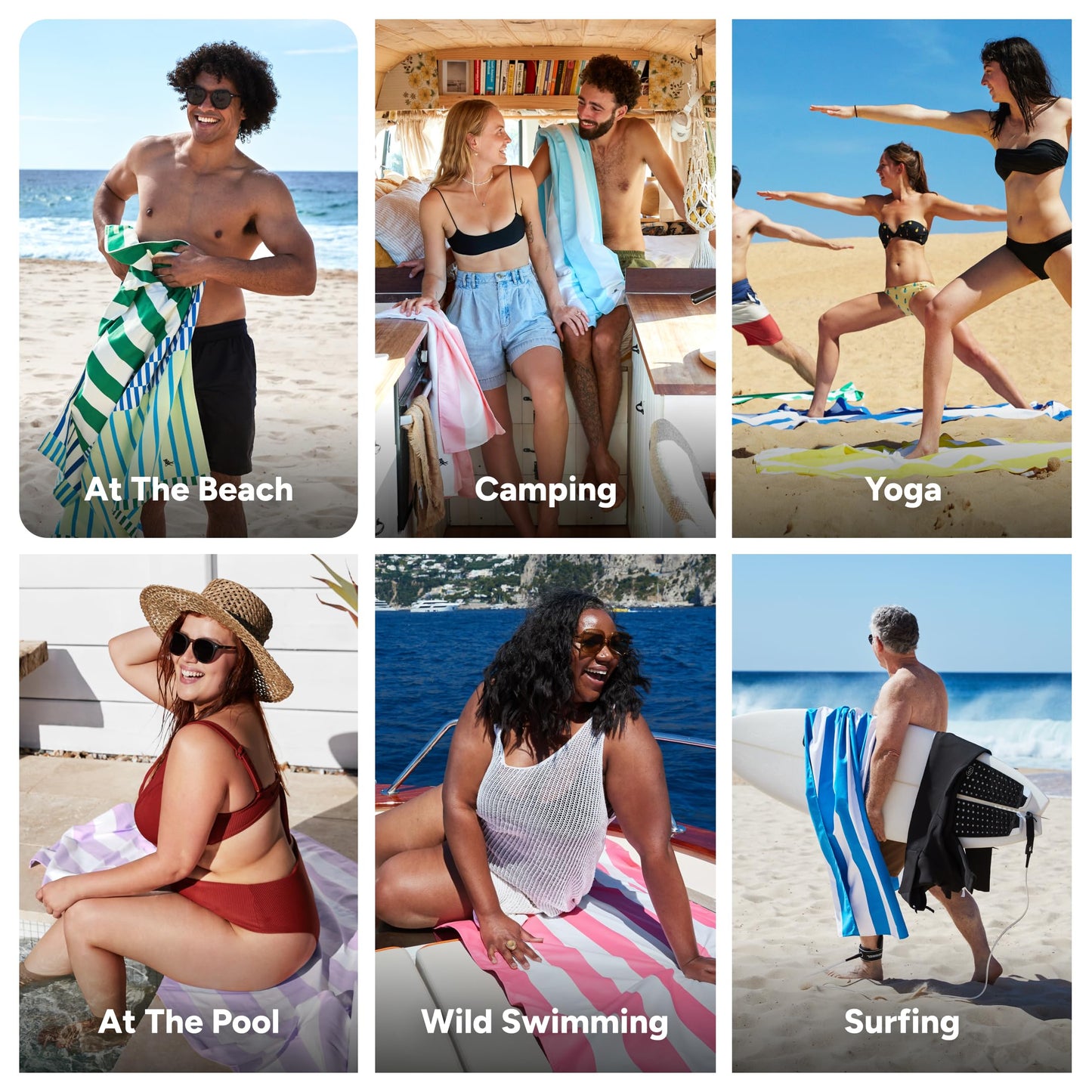 Dock & Bay Beach Towel - Quick Dry, Sand Free - Compact, Lightweight - 100% Recycled - Includes Bag - Blueberry Spritz - Extra Large (200x90cm, 78x35)