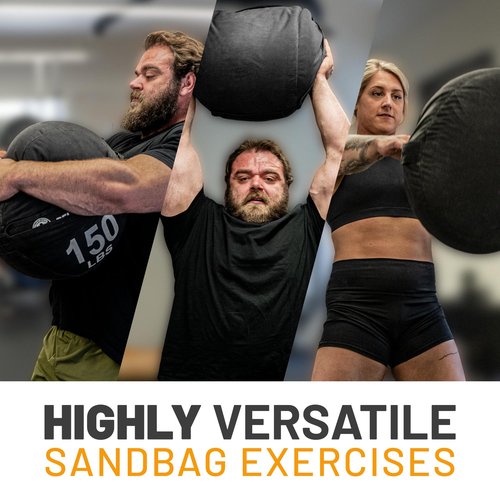Sandbags for Working Out [Bells of Steel] Workout Sand Bag, Strongman, Commercial and Home Gym Sand Bags for Weight Training with Handles for Fitness - 100 lb