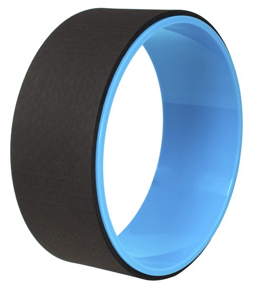 Fitvids Yoga Wheel for Stretching Yoga Prop Wheel, Comfortable Support for Yoga Poses and Backbends, Blue