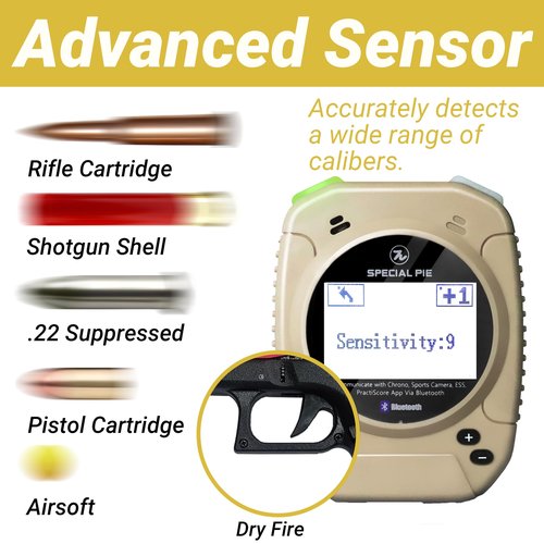 Shot Timer for Shooting Competition - Upgraded Shot Timer for Training, Dry Fire Practice, Bluetooth Connect, Auto Backlight & Loud Buzzer, Ideal for IPSC, IDPA, SCSA, USPSA, 3 Gun