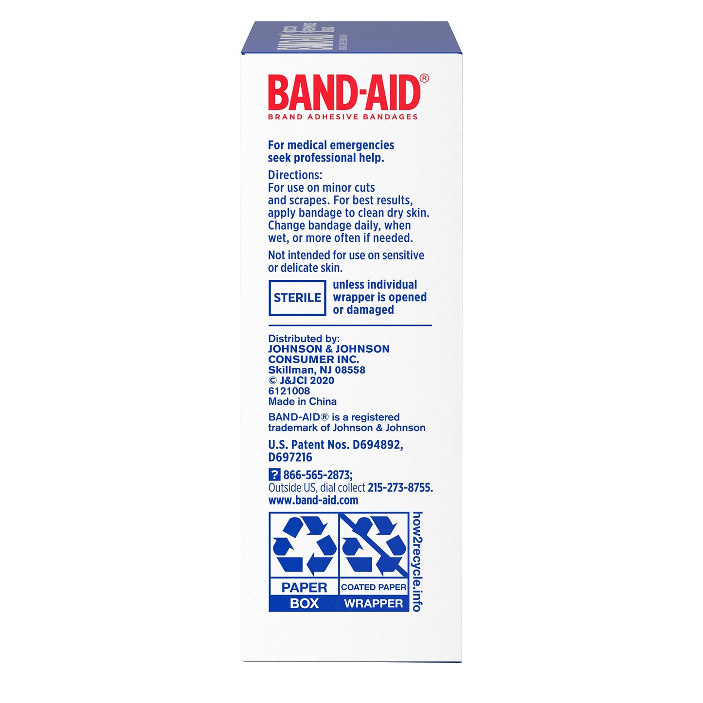 Band-Aid Brand Sterile Tough Strips Adhesive Bandages for First Aid & Wound Care, Durable Protection & Comfort for Minor Cuts, Scrapes & Burns, Heavy-Duty Fabric Bandages, One Size, 20 ct