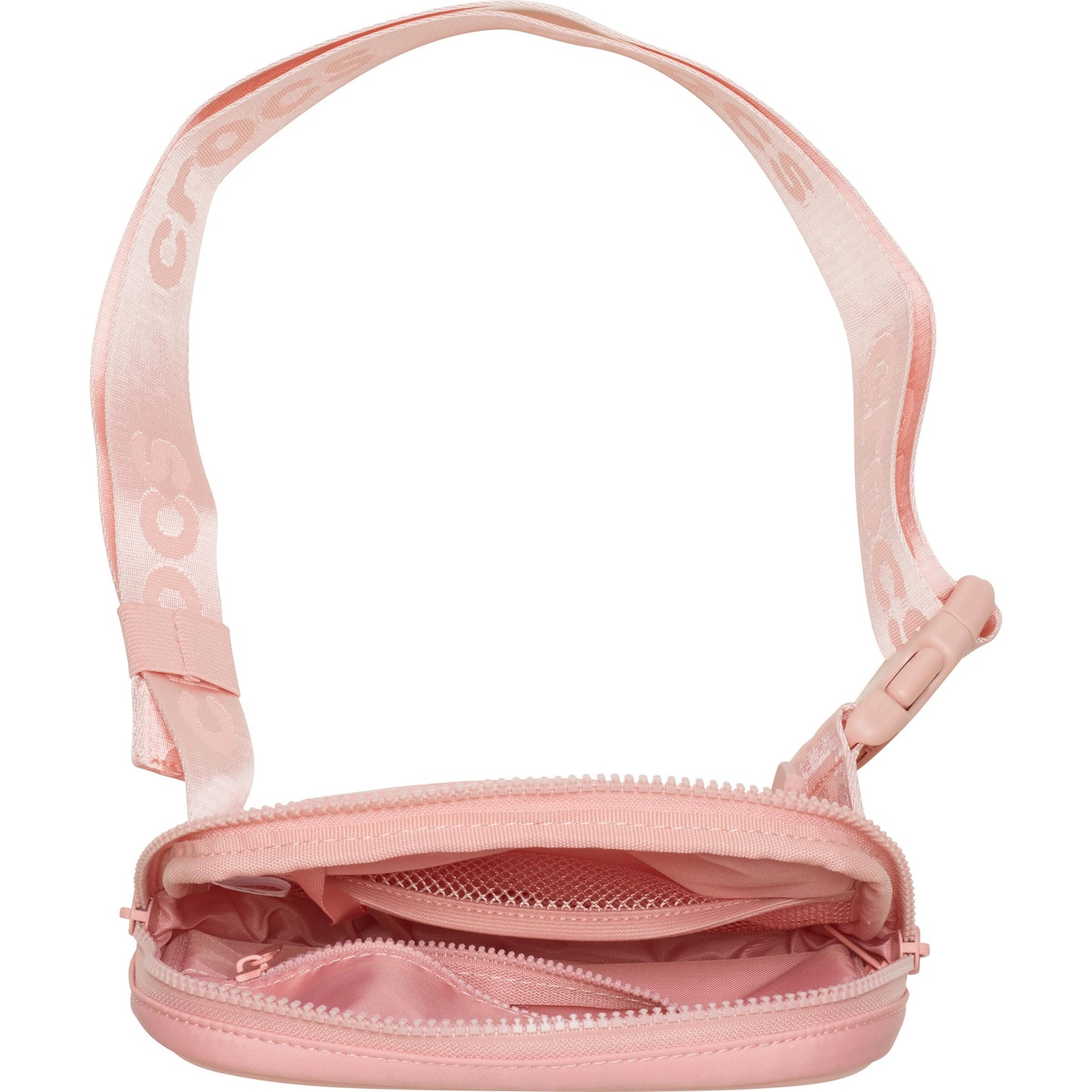 Crocs Classic Belt Waist Bag, Customizable Fanny Pack, Personalize with Jibbitz Charms, Powder Pink, One Size