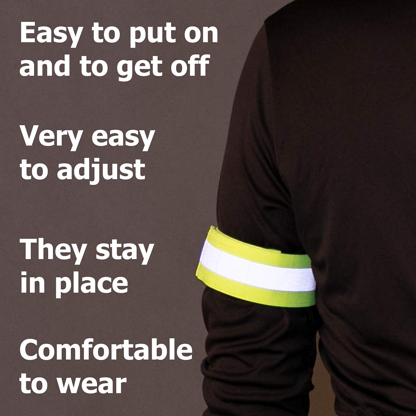 HiVisible Reflective Bands for Night Walking & Running - Ankle & Wrist Bands for Cycling & Running Gear
