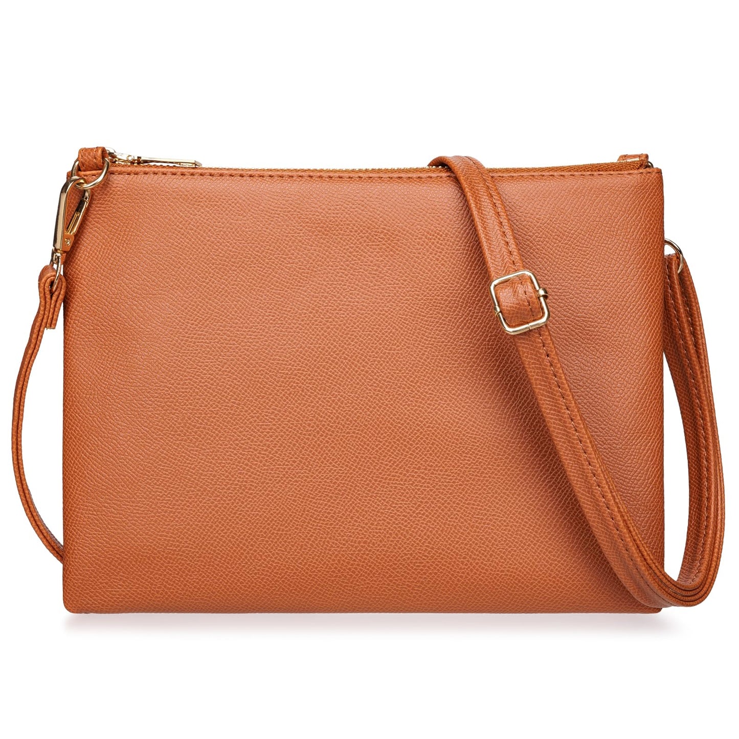 higouta Small Crossbody Bags for Women Trendy Clutch Purse PU Leather Shoulder Bags with Adjustable Strap
