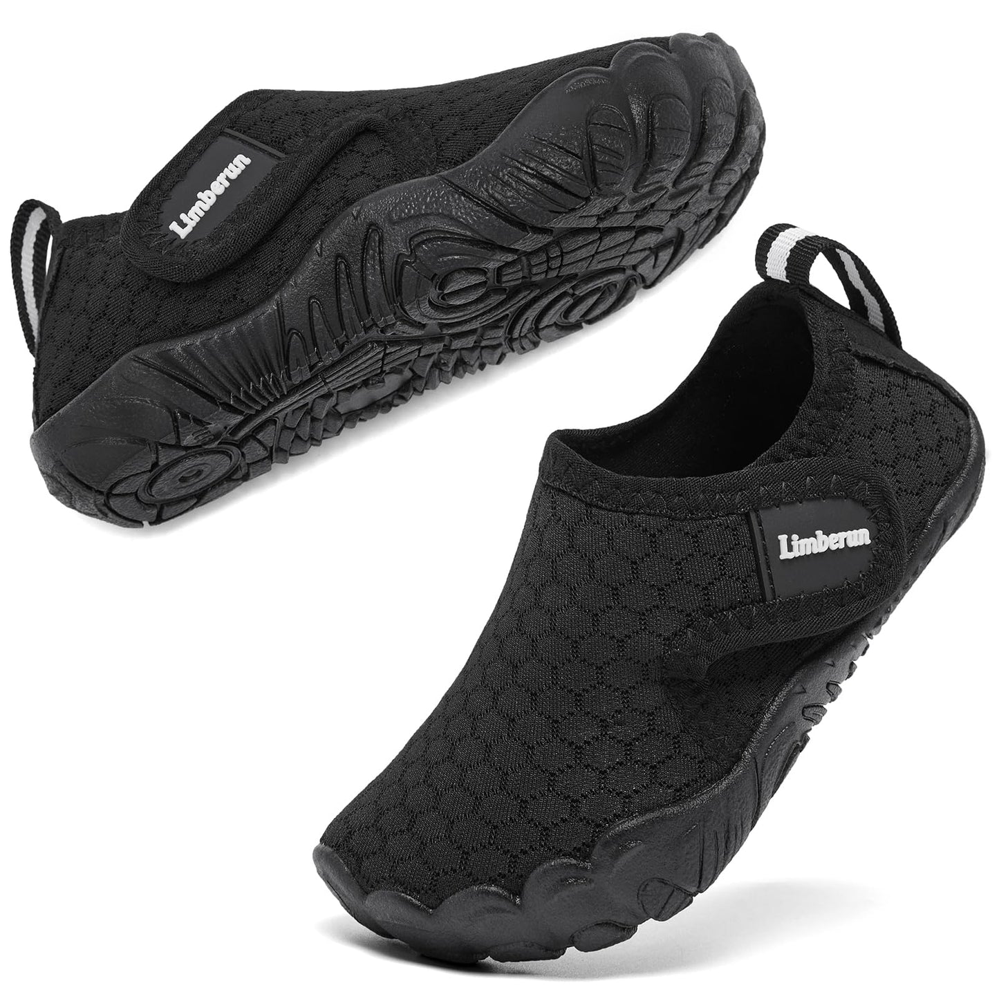 Limberun Toddler Water Shoes for Girls Boys Toddler Swimming Beach Pool Aqua Shoes Quick Dry Non-Slip, Comfortable Black 9