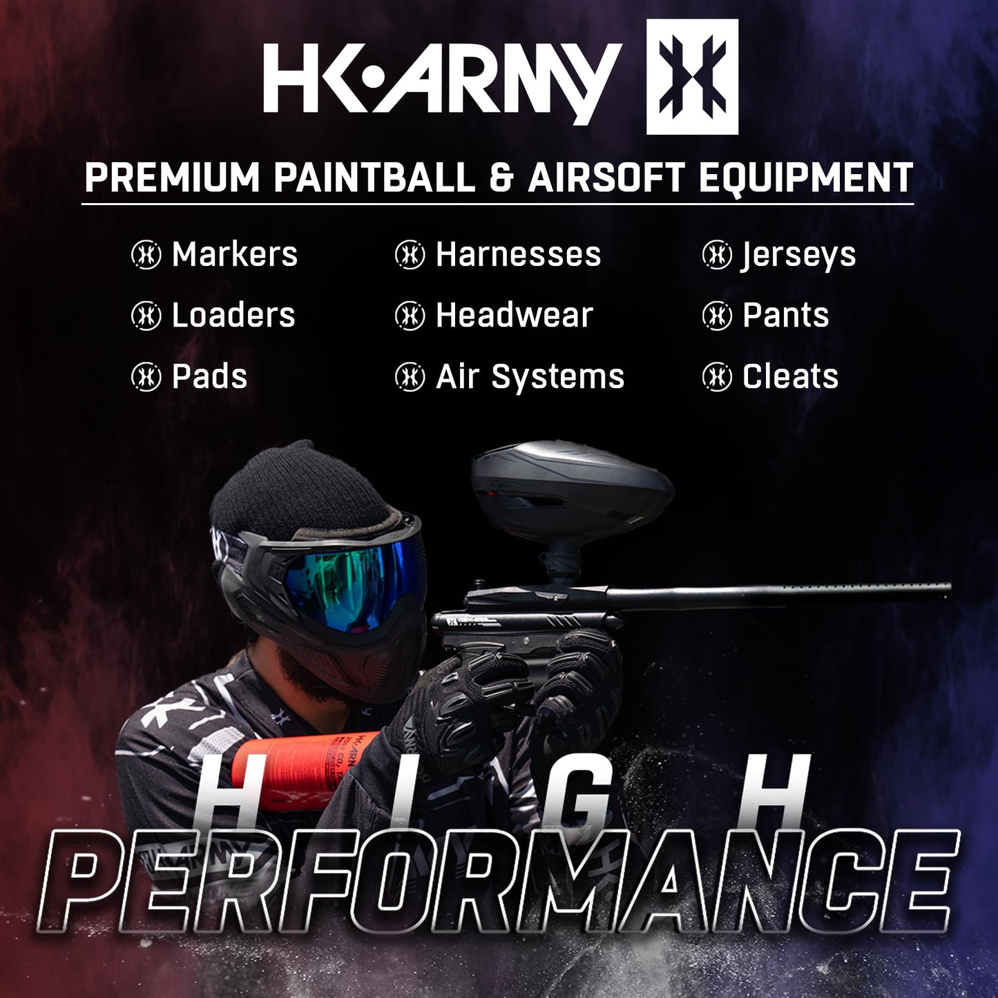 HK Army 20oz Aluminum CO2 Tank - High Pressure Compressed Air System for Paintball & Airsoft Gear - Red
