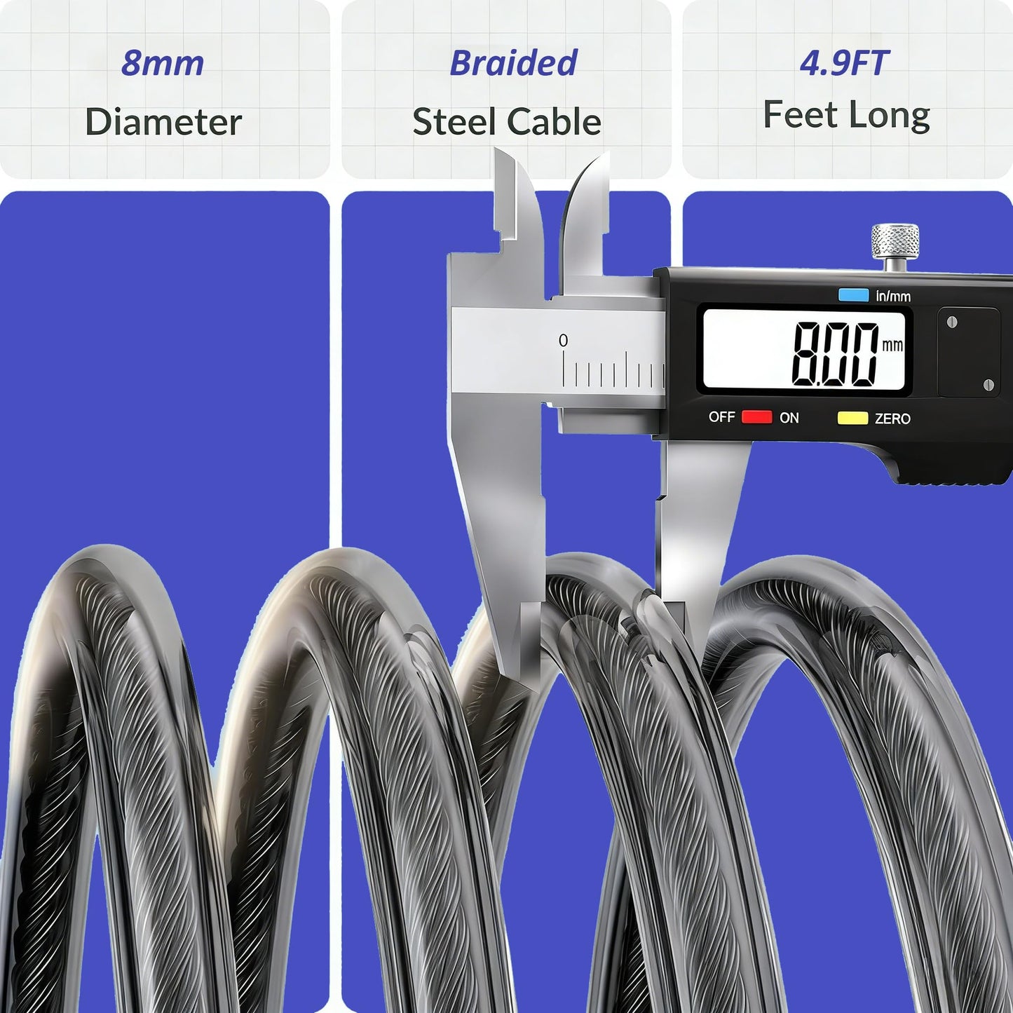 Bike Lock Cable,Anti Theft Cable Lock,4 Digit Security Resettable Combo Bike Lock, for E-Scooter, Electric Bike, Mountain Bike,Bicycle, Motorbikes