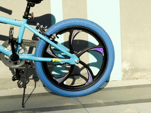 MEGHNA Bike Wheelset 5 Spokes Lightweight Aluminium 20 inch Integrated Wheel Compatible with 6 Bolt Disc Brake Single/6-11 Speed Thread Freewheel Hub for Kids Bike Mountain Bike BMX Folding Bike