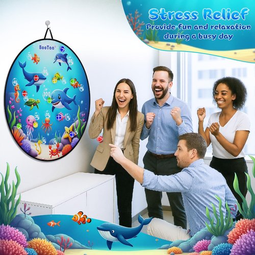 BooTaa 29" Large Dart Board for Kids, Kids Dart Board with Sticky Balls, Boys Toys, Indoor/Sport Outdoor Fun Party Play Game Toys, Birthday Gifts for 3 4 5 6 7 8 9 10 11 12 Year Old Boys Girls