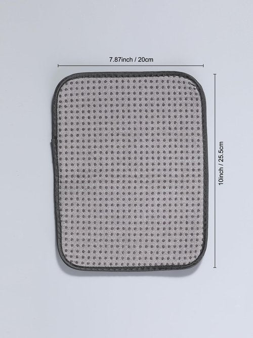8"x10"/20x25cm Bowling Ball Cleaning Cloth, Microfiber Towel with Grip Dots, Dual Surface Bowling Ball Shammy for Polish & Clean, Black & Gray