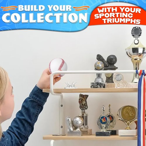 Clear Baseball Holder Stand – Versatile Acrylic Baseball Stand & Softball Holder for Baseballs, Tennis & Golf Balls – Sturdy and Scratch-Resistant, Minimalistic Design for Home or Office Display