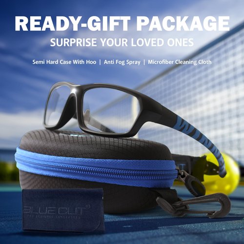 BLUE CUT Sports Protection Goggles, Safety Glasses for Basketball, Pickleball, and Outdoor Sports